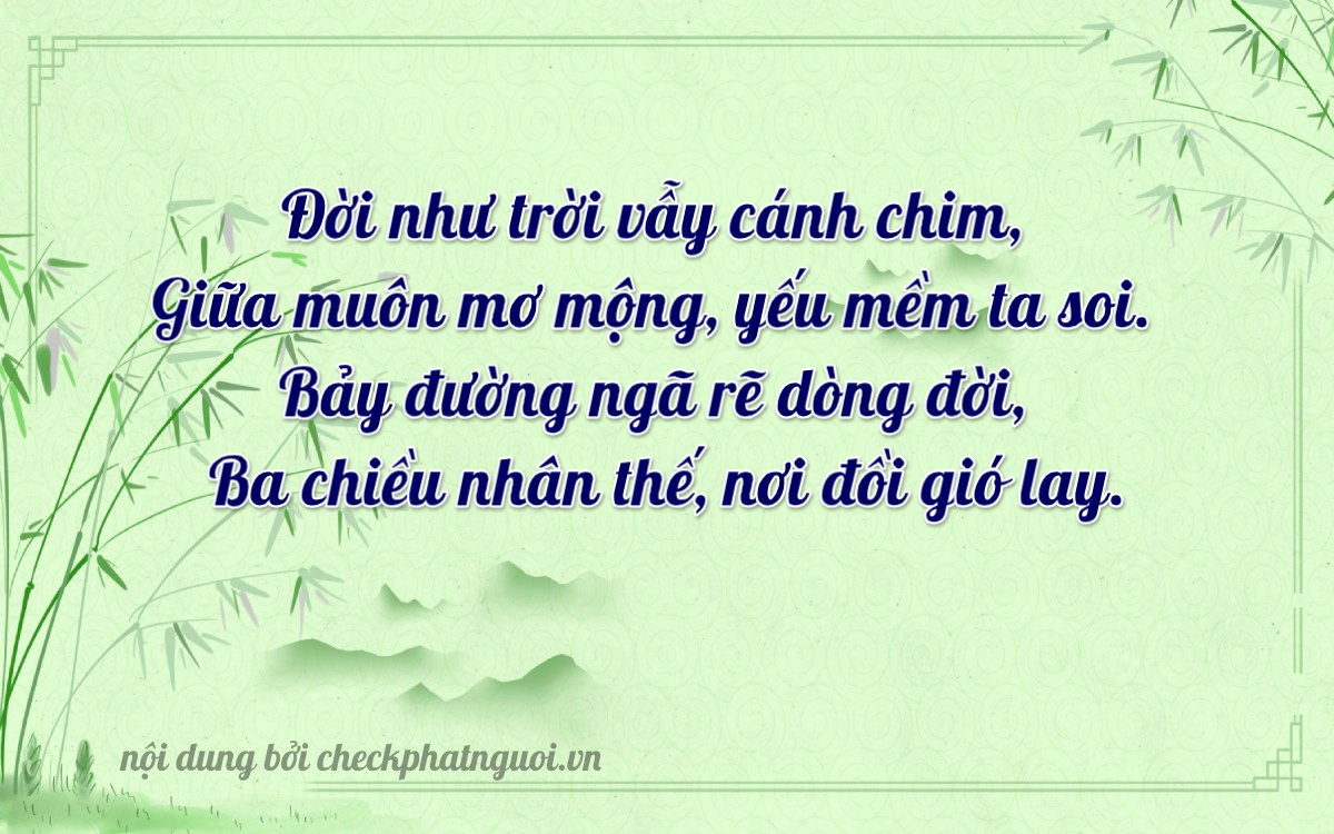 Bài thơ ý nghĩa cho <b>biển số 30M-04730</b> tại website checkphatnguoi.vn