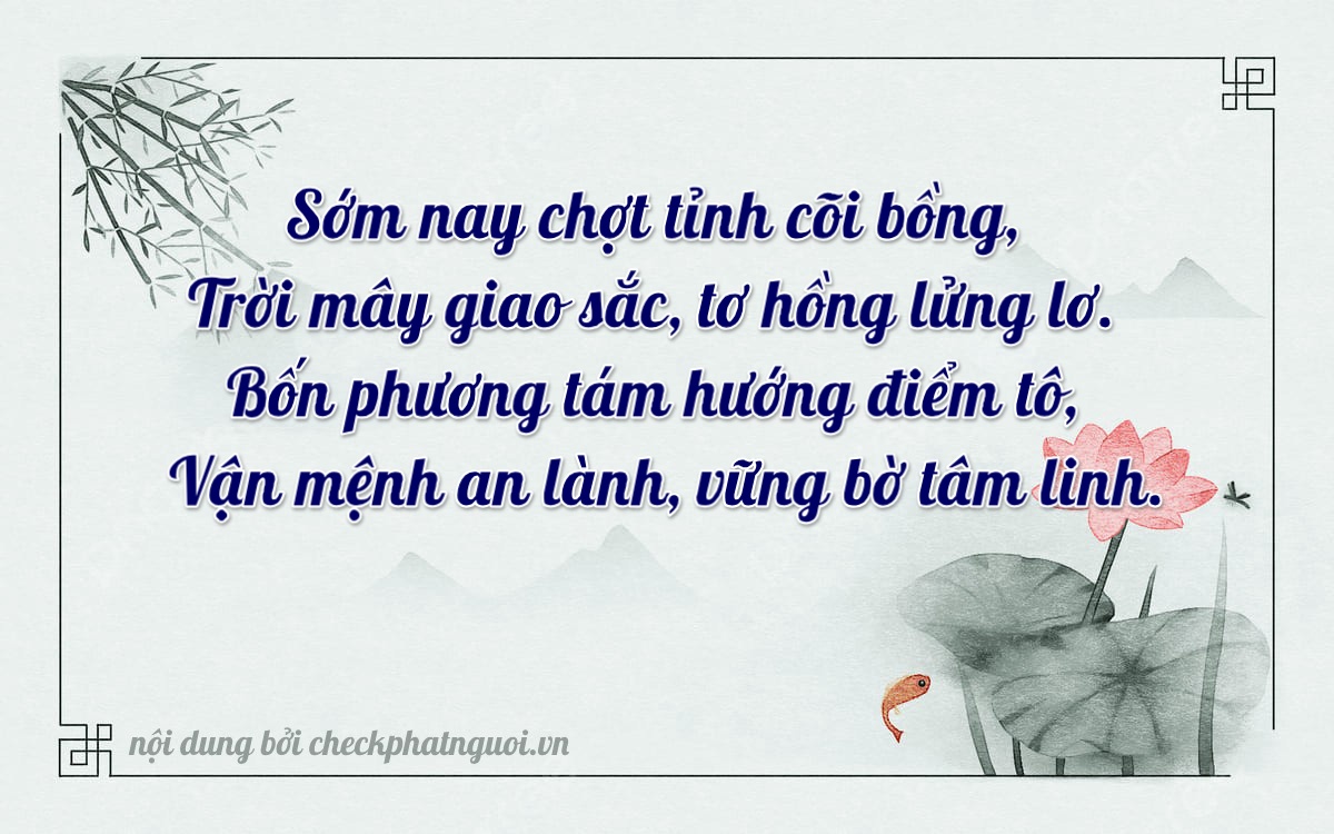 Bài thơ ý nghĩa cho <b>biển số 30M-07040</b> tại website checkphatnguoi.vn