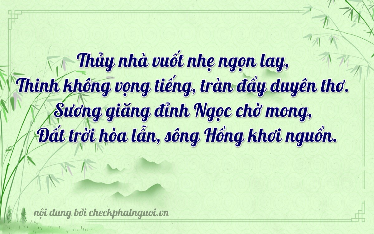 Bài thơ ý nghĩa cho <b>biển số 30M-07963</b> tại website checkphatnguoi.vn