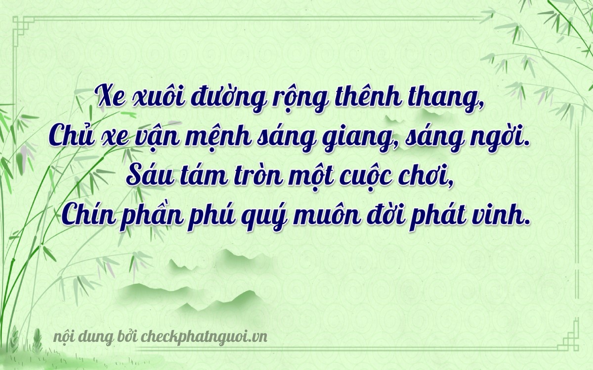 Bài thơ ý nghĩa cho <b>biển số 30M-10669</b> tại website checkphatnguoi.vn
