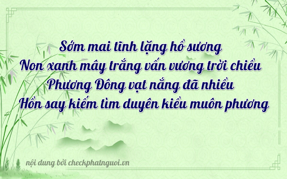 Bài thơ ý nghĩa cho <b>biển số 30M-11944</b> tại website checkphatnguoi.vn