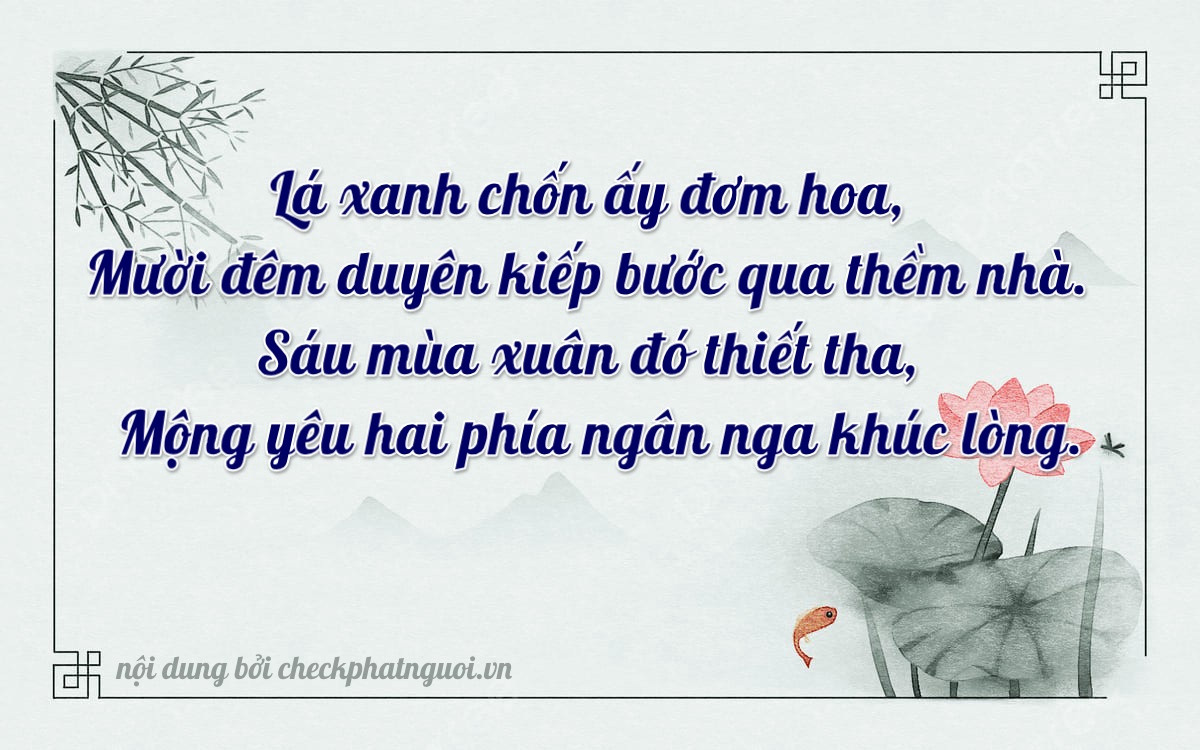 Bài thơ ý nghĩa cho <b>biển số 30M-12614</b> tại website checkphatnguoi.vn