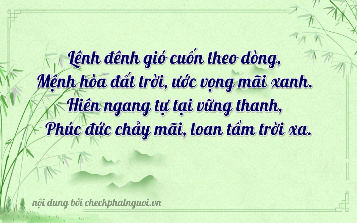 Bài thơ ý nghĩa cho <b>biển số 30M-17849</b> tại website checkphatnguoi.vn
