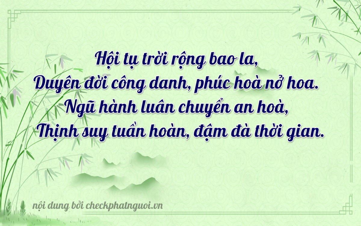 Bài thơ ý nghĩa cho <b>biển số 30M-26111</b> tại website checkphatnguoi.vn