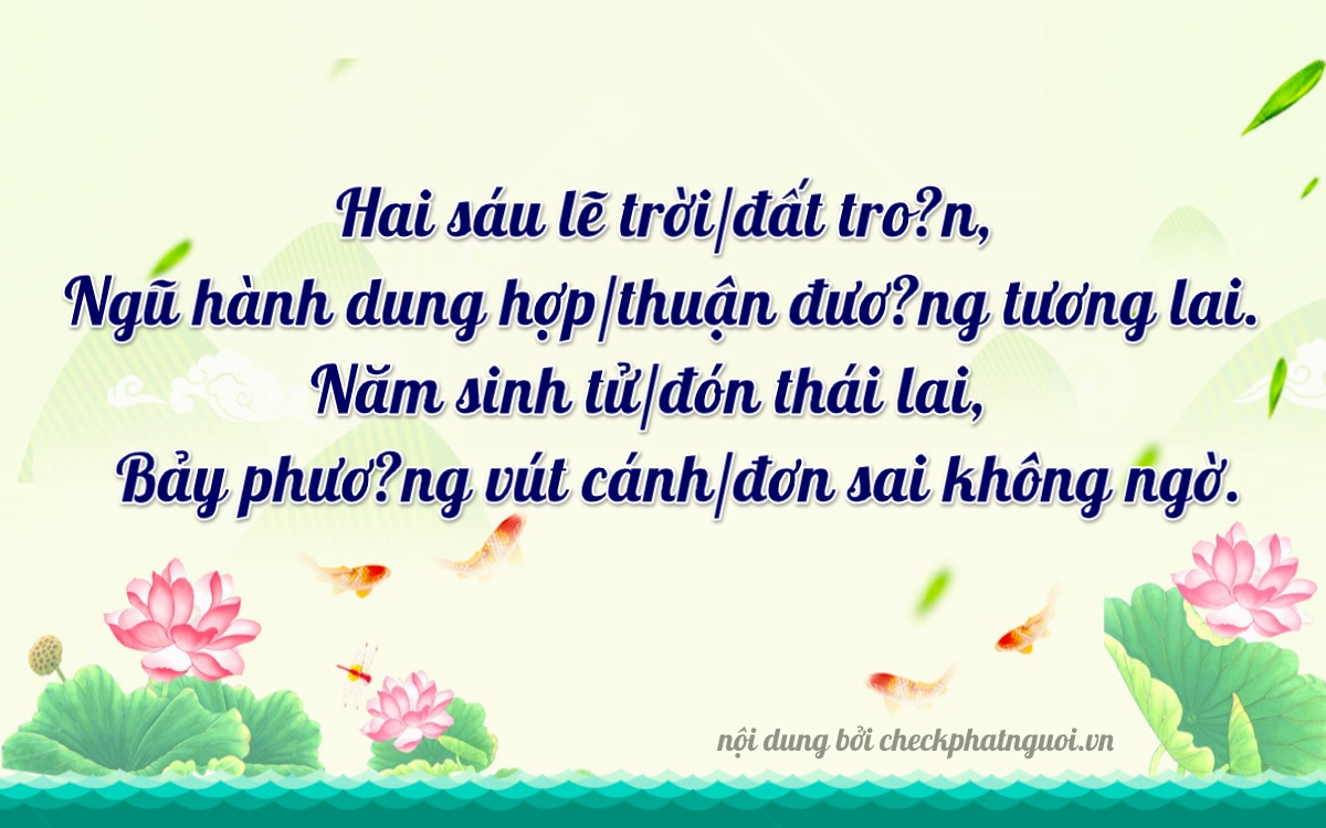 Bài thơ ý nghĩa cho <b>biển số 30M-26517</b> tại website checkphatnguoi.vn