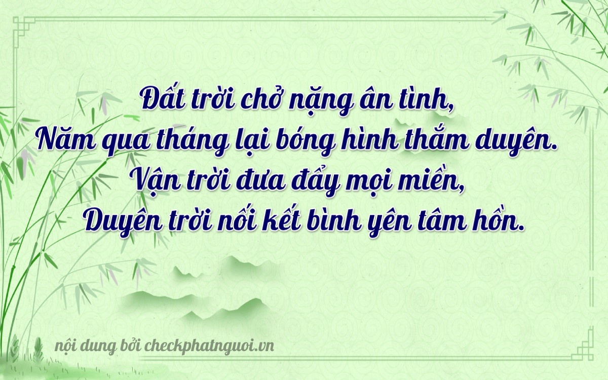 Bài thơ ý nghĩa cho <b>biển số 30M-30151</b> tại website checkphatnguoi.vn