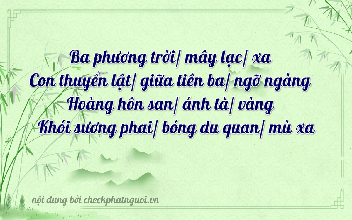 Bài thơ ý nghĩa cho <b>biển số 30M-30879</b> tại website checkphatnguoi.vn