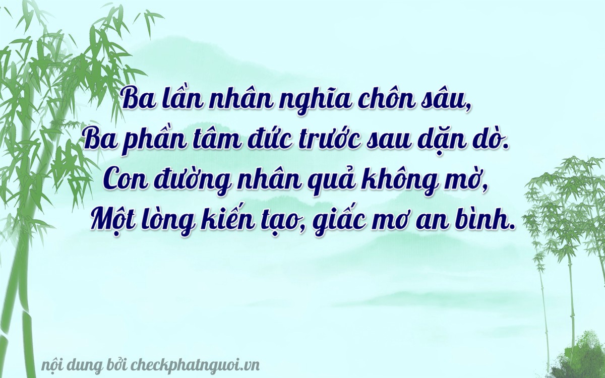 Bài thơ ý nghĩa cho <b>biển số 30M-33351</b> tại website checkphatnguoi.vn