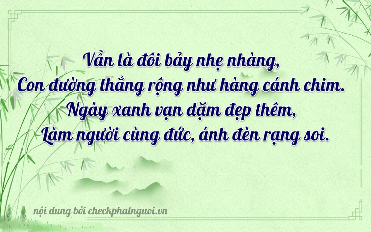 Bài thơ ý nghĩa cho <b>biển số 30M-35168</b> tại website checkphatnguoi.vn