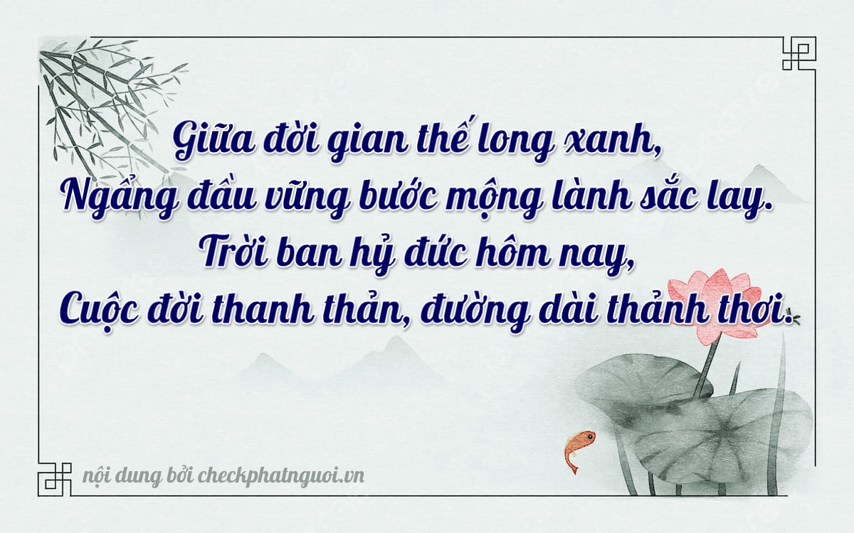 Bài thơ ý nghĩa cho <b>biển số 30M-35252</b> tại website checkphatnguoi.vn