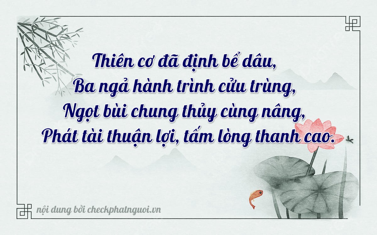 Bài thơ ý nghĩa cho <b>biển số 30M-38683</b> tại website checkphatnguoi.vn