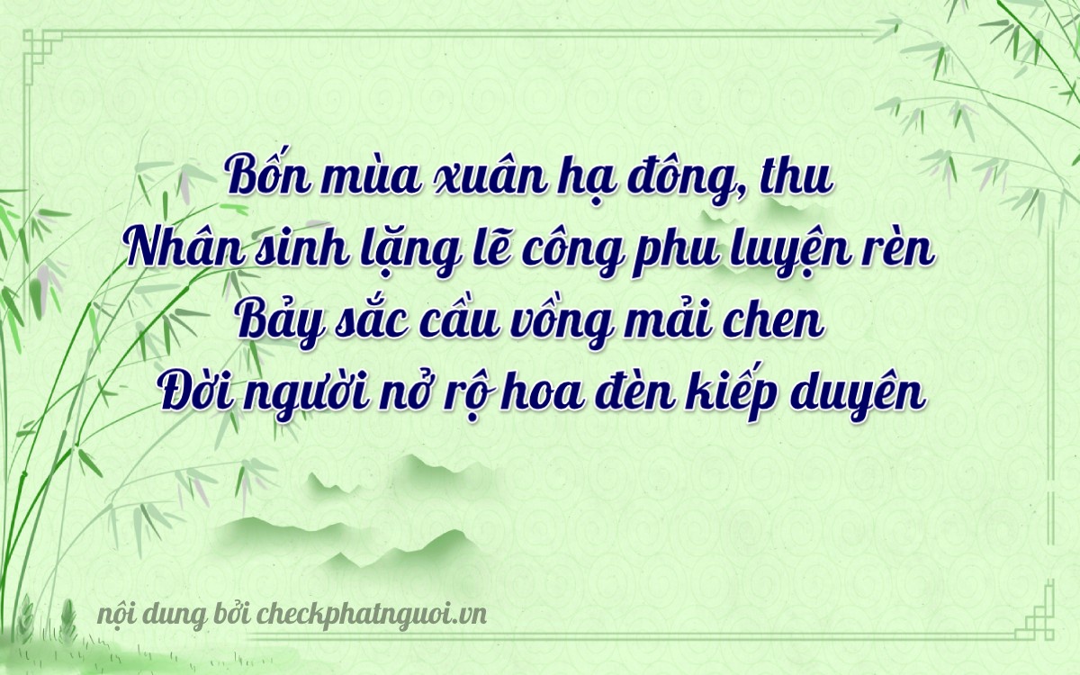 Bài thơ ý nghĩa cho <b>biển số 30M-41762</b> tại website checkphatnguoi.vn