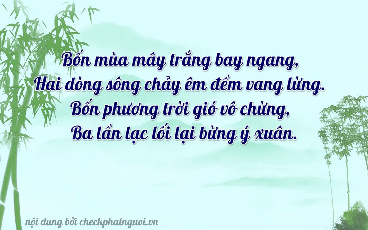 Bài thơ ý nghĩa cho <b>biển số 30M-42431</b> tại website checkphatnguoi.vn