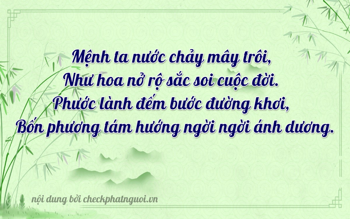 Bài thơ ý nghĩa cho <b>biển số 30M-42582</b> tại website checkphatnguoi.vn