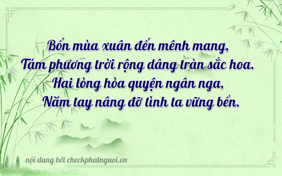 Bài thơ ý nghĩa cho <b>biển số 30M-42850</b> tại website checkphatnguoi.vn