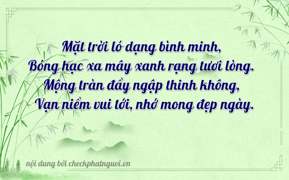 Bài thơ ý nghĩa cho <b>biển số 30M-43861</b> tại website checkphatnguoi.vn