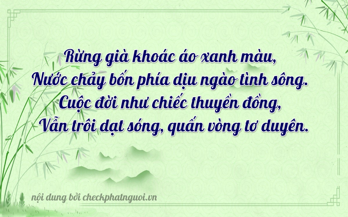 Bài thơ ý nghĩa cho <b>biển số 30M-44194</b> tại website checkphatnguoi.vn
