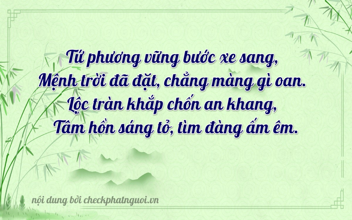 Bài thơ ý nghĩa cho <b>biển số 30M-44444</b> tại website checkphatnguoi.vn