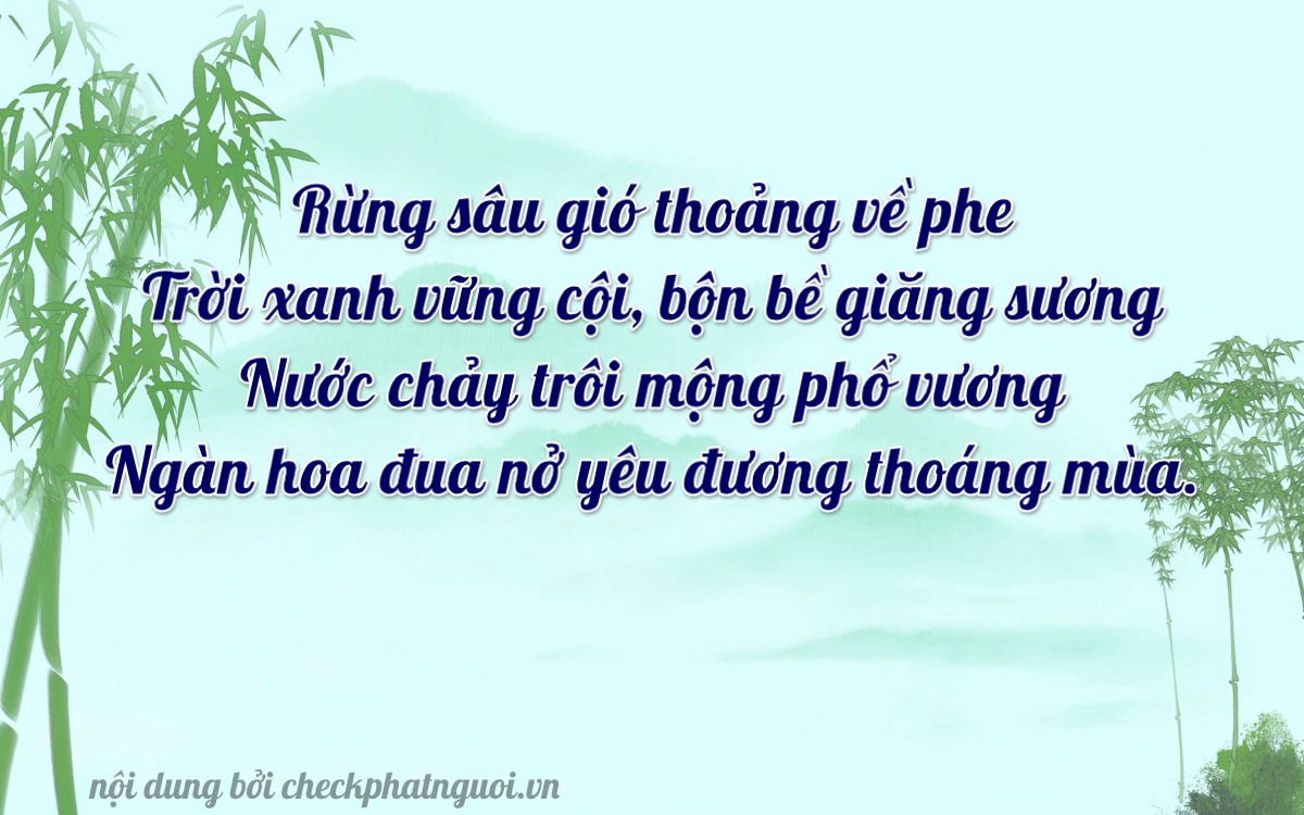 Bài thơ ý nghĩa cho <b>biển số 30M-48772</b> tại website checkphatnguoi.vn