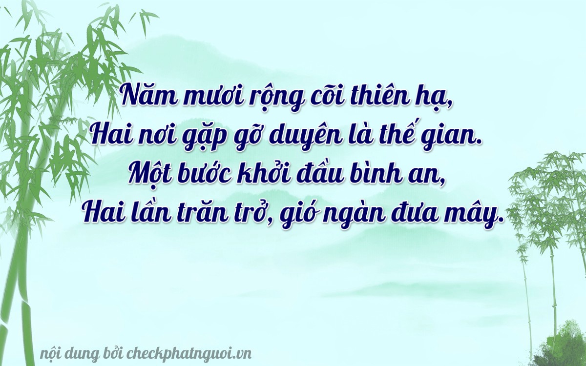Bài thơ ý nghĩa cho <b>biển số 30M-50212</b> tại website checkphatnguoi.vn
