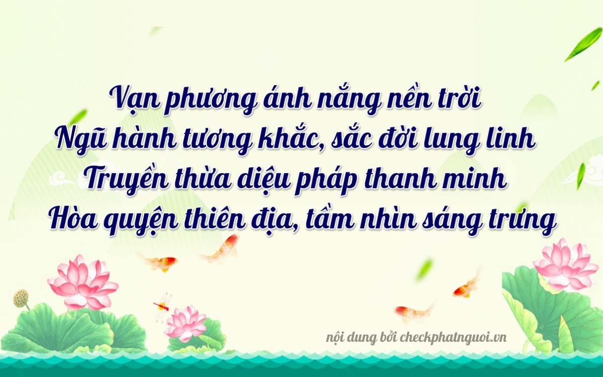 Bài thơ ý nghĩa cho <b>biển số 30M-50496</b> tại website checkphatnguoi.vn