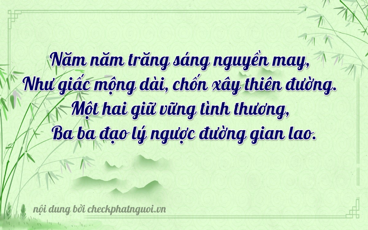 Bài thơ ý nghĩa cho <b>biển số 30M-55123</b> tại website checkphatnguoi.vn
