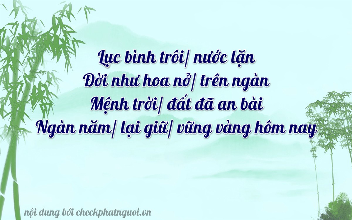 Bài thơ ý nghĩa cho <b>biển số 30M-6611</b> tại website checkphatnguoi.vn