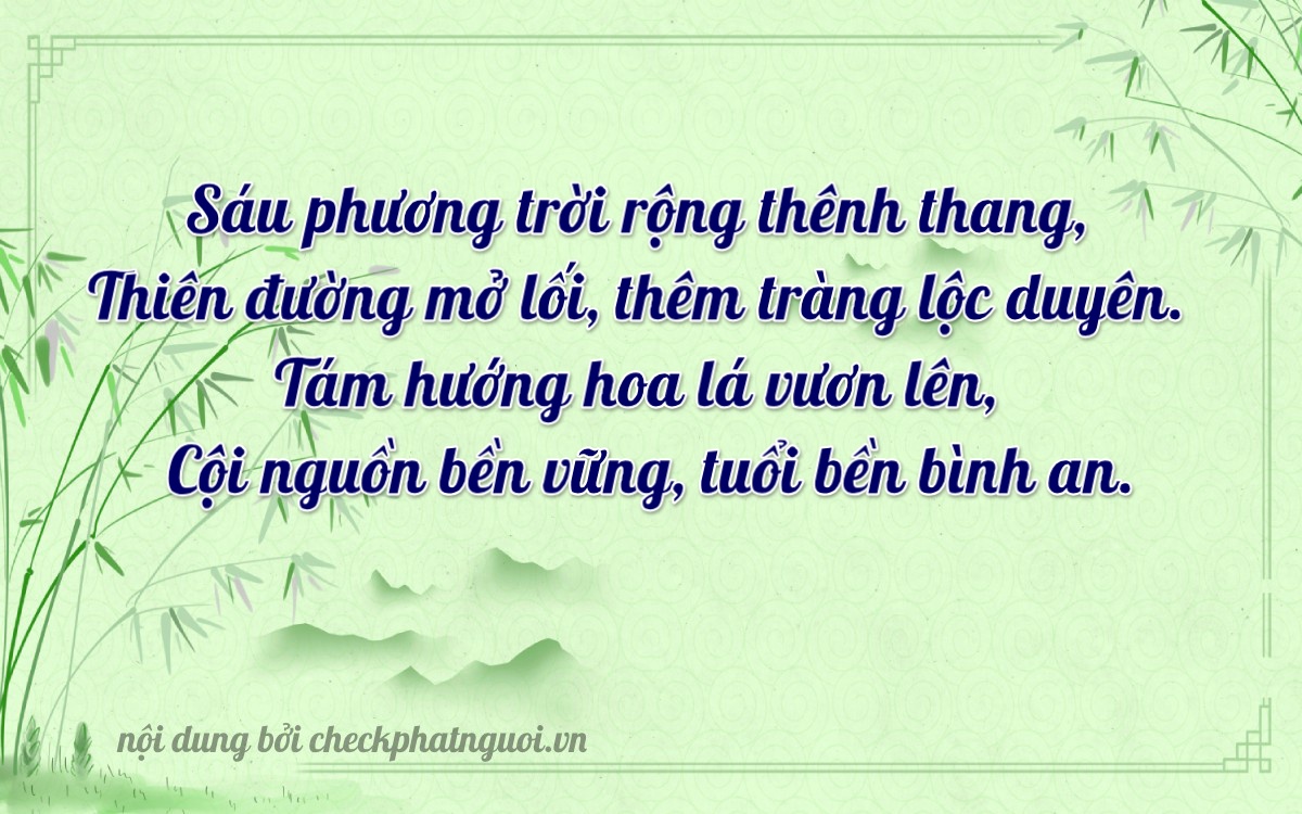 Bài thơ ý nghĩa cho <b>biển số 30M-66600</b> tại website checkphatnguoi.vn