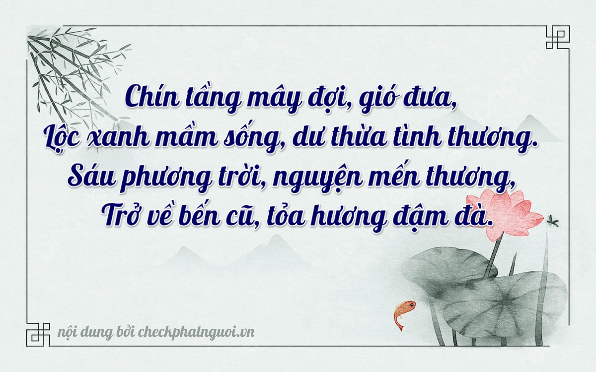 Bài thơ ý nghĩa cho <b>biển số 30M-96066</b> tại website checkphatnguoi.vn