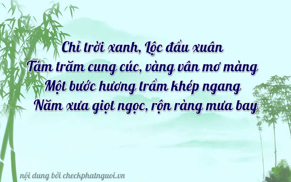 Bài thơ ý nghĩa cho <b>biển số 30X-88115</b> tại website checkphatnguoi.vn