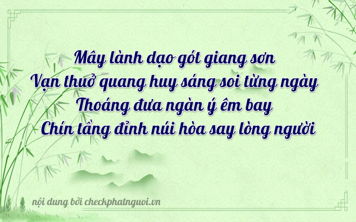 Bài thơ ý nghĩa cho <b>biển số 30Y-19795</b> tại website checkphatnguoi.vn