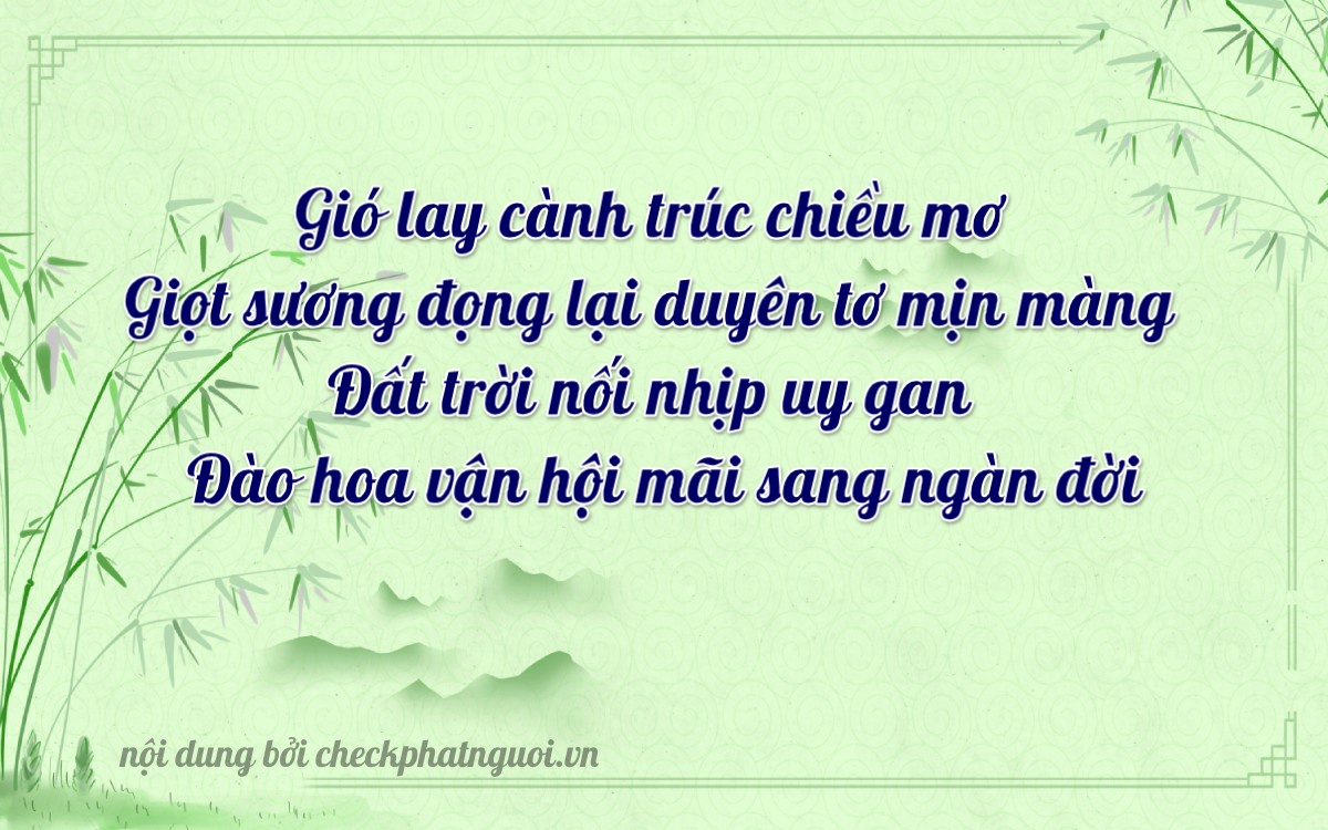 Bài thơ ý nghĩa cho <b>biển số 30Y-49899</b> tại website checkphatnguoi.vn