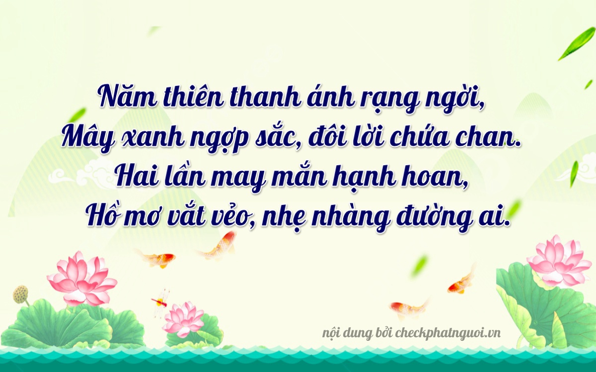 Bài thơ ý nghĩa cho <b>biển số 30Y-50923</b> tại website checkphatnguoi.vn