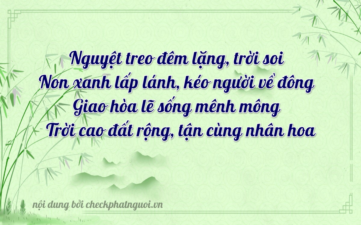 Bài thơ ý nghĩa cho <b>biển số 30Z-88231</b> tại website checkphatnguoi.vn