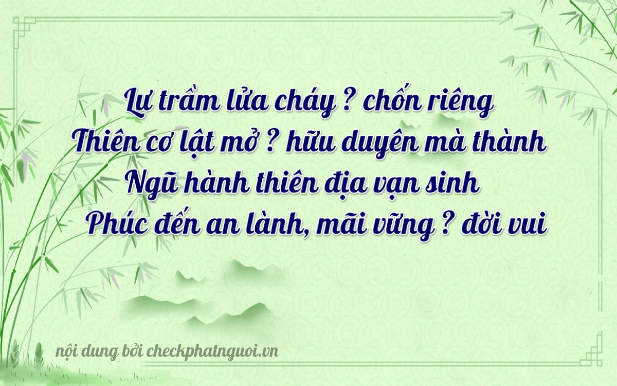 Bài thơ ý nghĩa cho <b>biển số 31313</b> tại website checkphatnguoi.vn