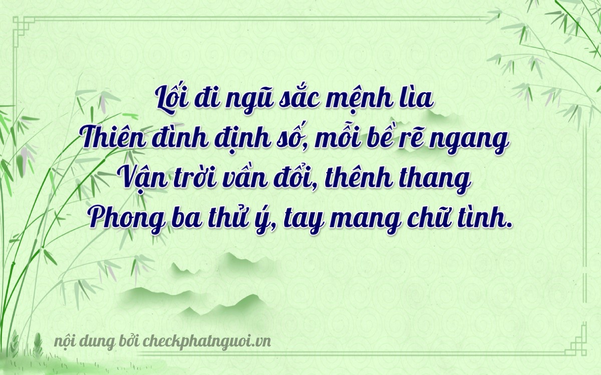 Bài thơ ý nghĩa cho <b>biển số 31515</b> tại website checkphatnguoi.vn