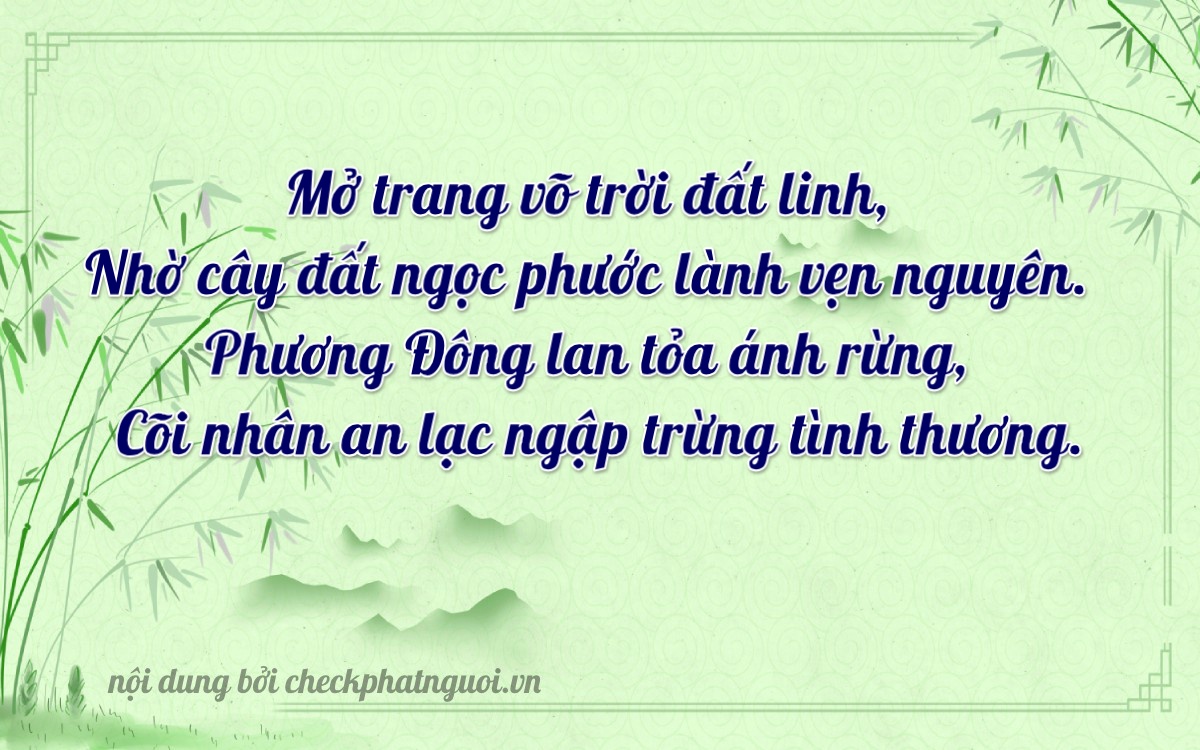 Bài thơ ý nghĩa cho <b>biển số 31919</b> tại website checkphatnguoi.vn