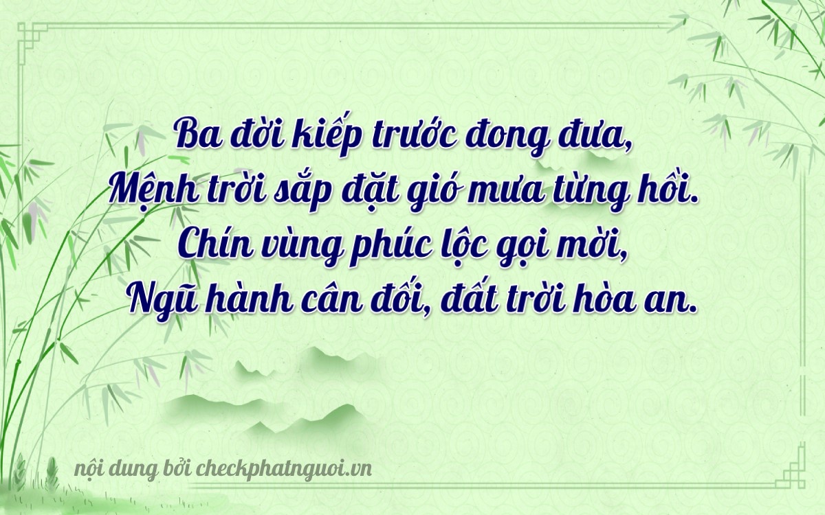 Bài thơ ý nghĩa cho <b>biển số 31950</b> tại website checkphatnguoi.vn