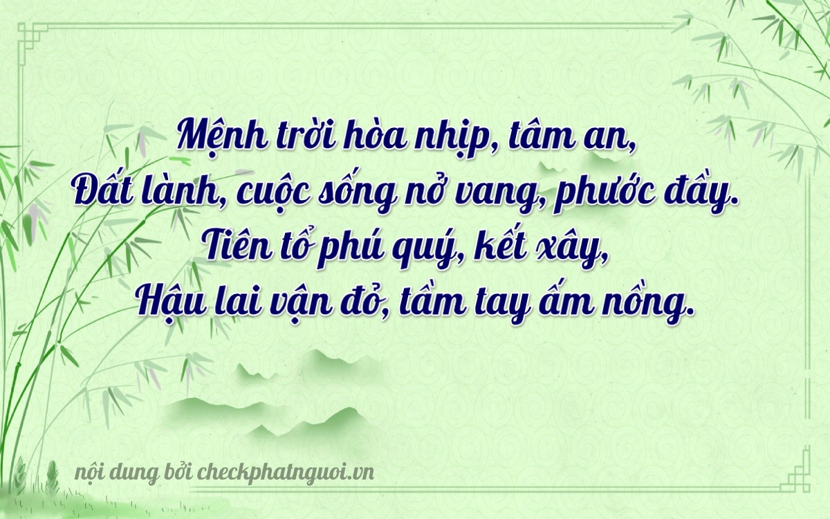 Bài thơ ý nghĩa cho <b>biển số 32847</b> tại website checkphatnguoi.vn