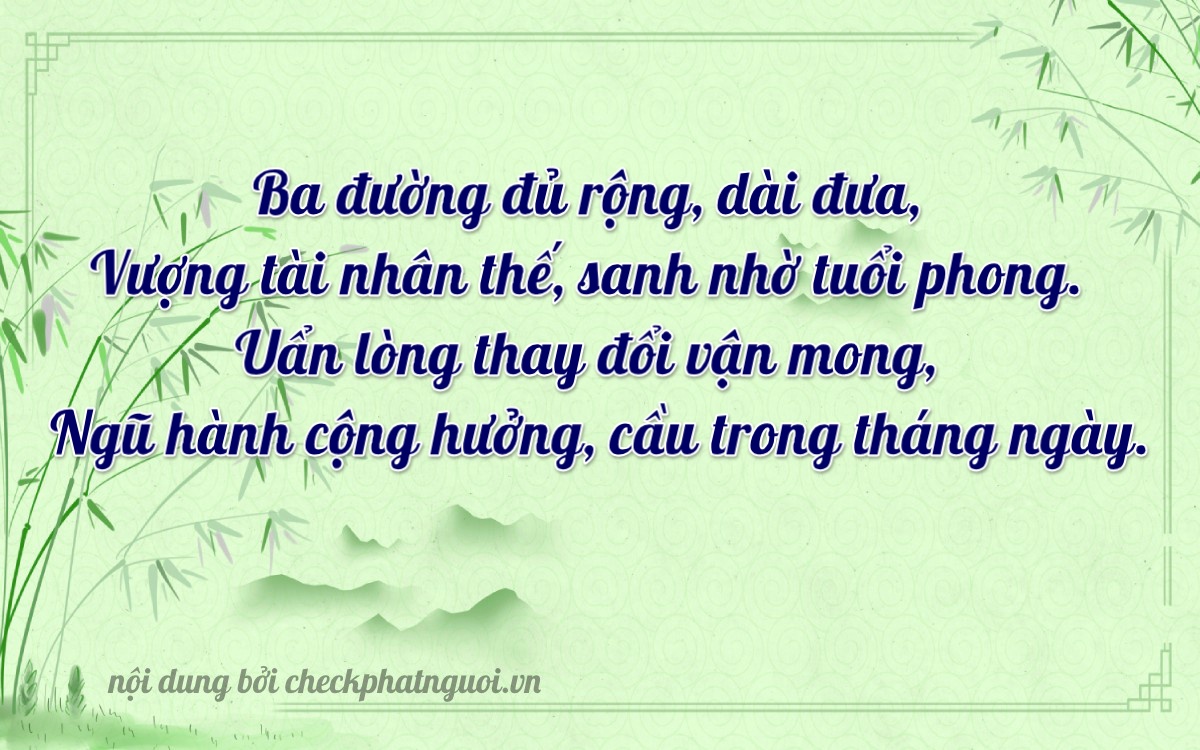 Bài thơ ý nghĩa cho <b>biển số 33799</b> tại website checkphatnguoi.vn