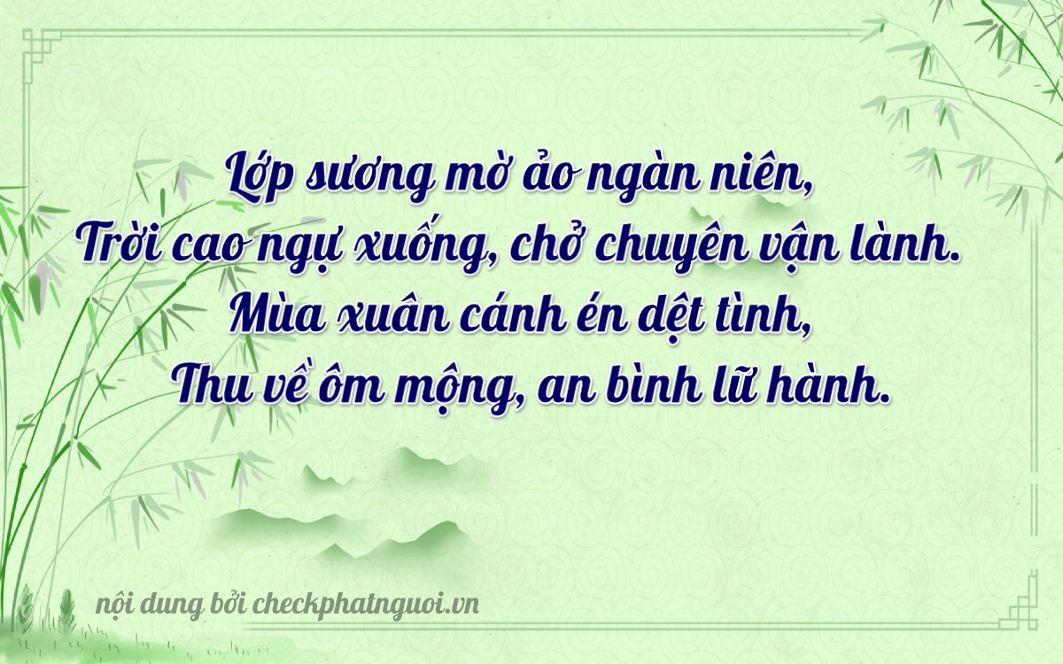 Bài thơ ý nghĩa cho <b>biển số 33839</b> tại website checkphatnguoi.vn