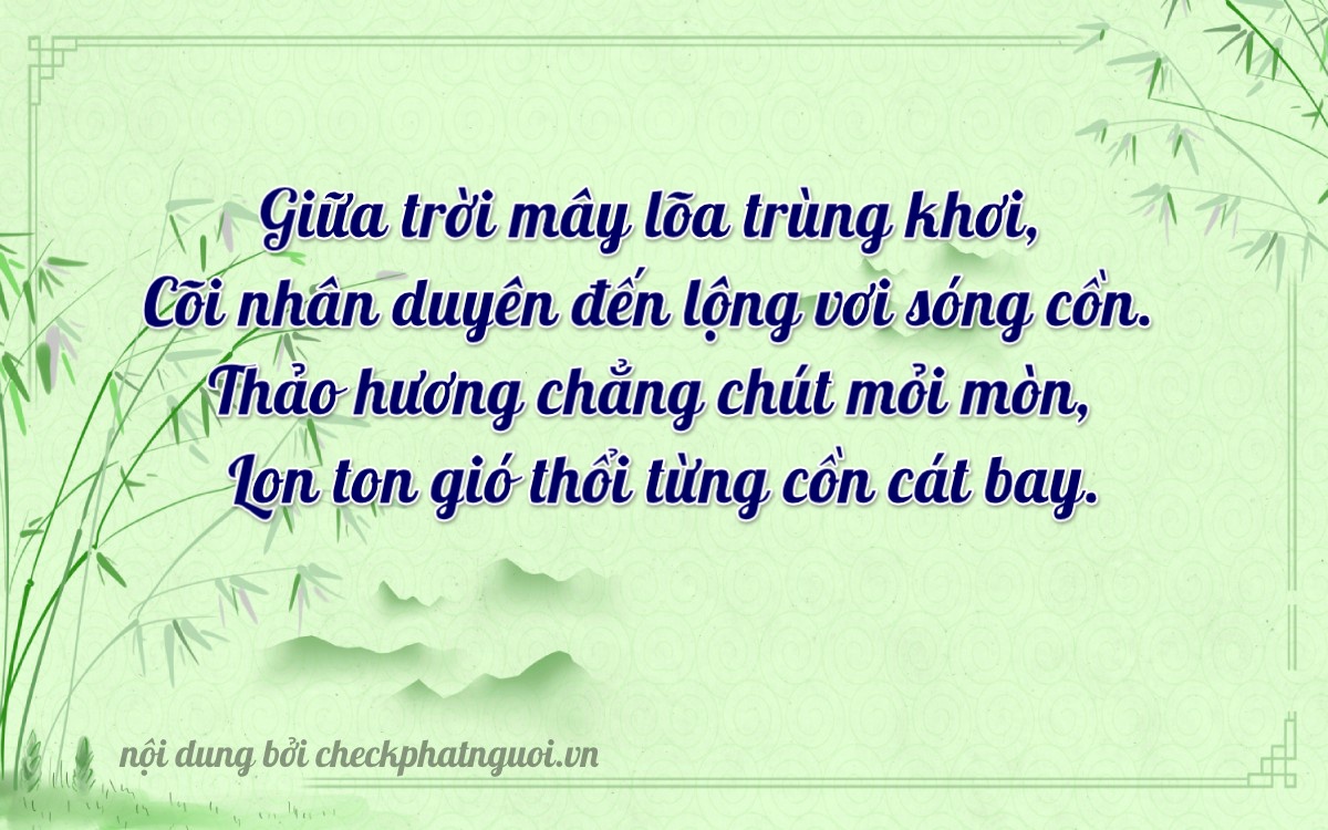 Bài thơ ý nghĩa cho <b>biển số 33959</b> tại website checkphatnguoi.vn