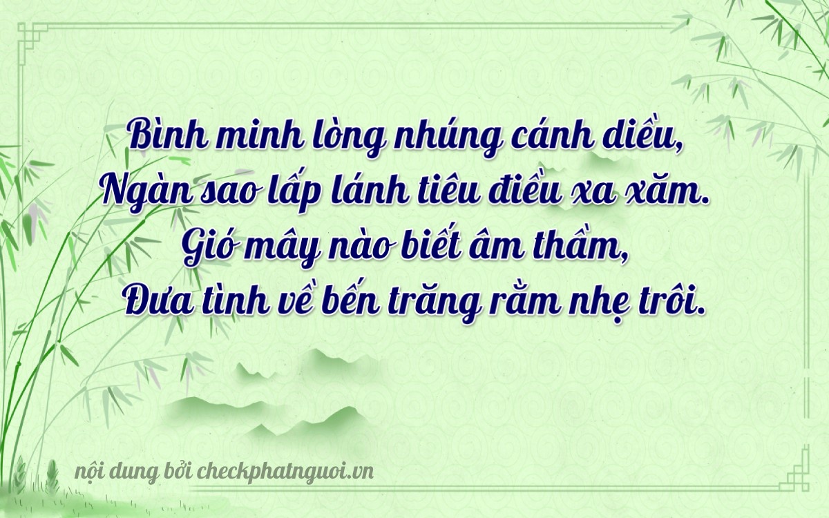 Bài thơ ý nghĩa cho <b>biển số 33P-30499</b> tại website checkphatnguoi.vn