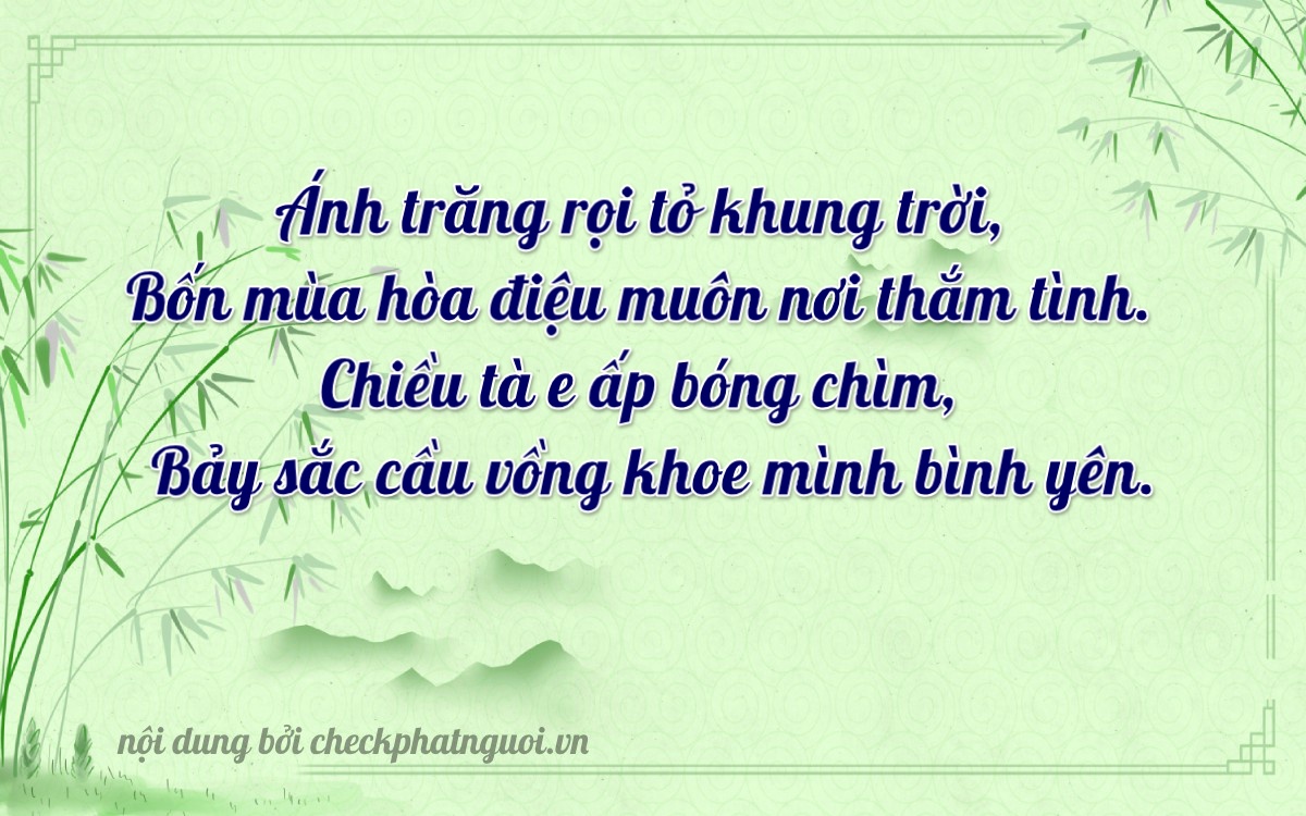 Bài thơ ý nghĩa cho <b>biển số 33R-44739</b> tại website checkphatnguoi.vn