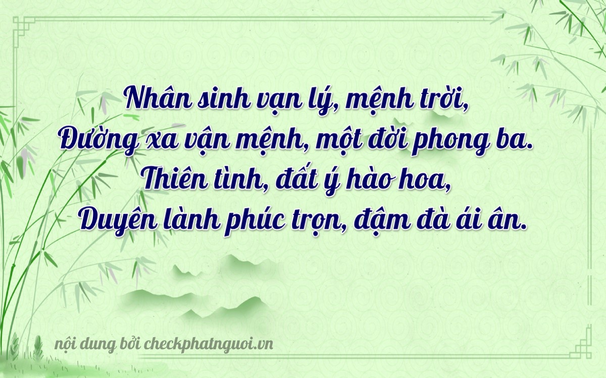 Bài thơ ý nghĩa cho <b>biển số 34304</b> tại website checkphatnguoi.vn