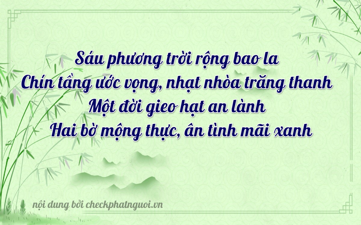 Bài thơ ý nghĩa cho <b>biển số 34A-06912</b> tại website checkphatnguoi.vn