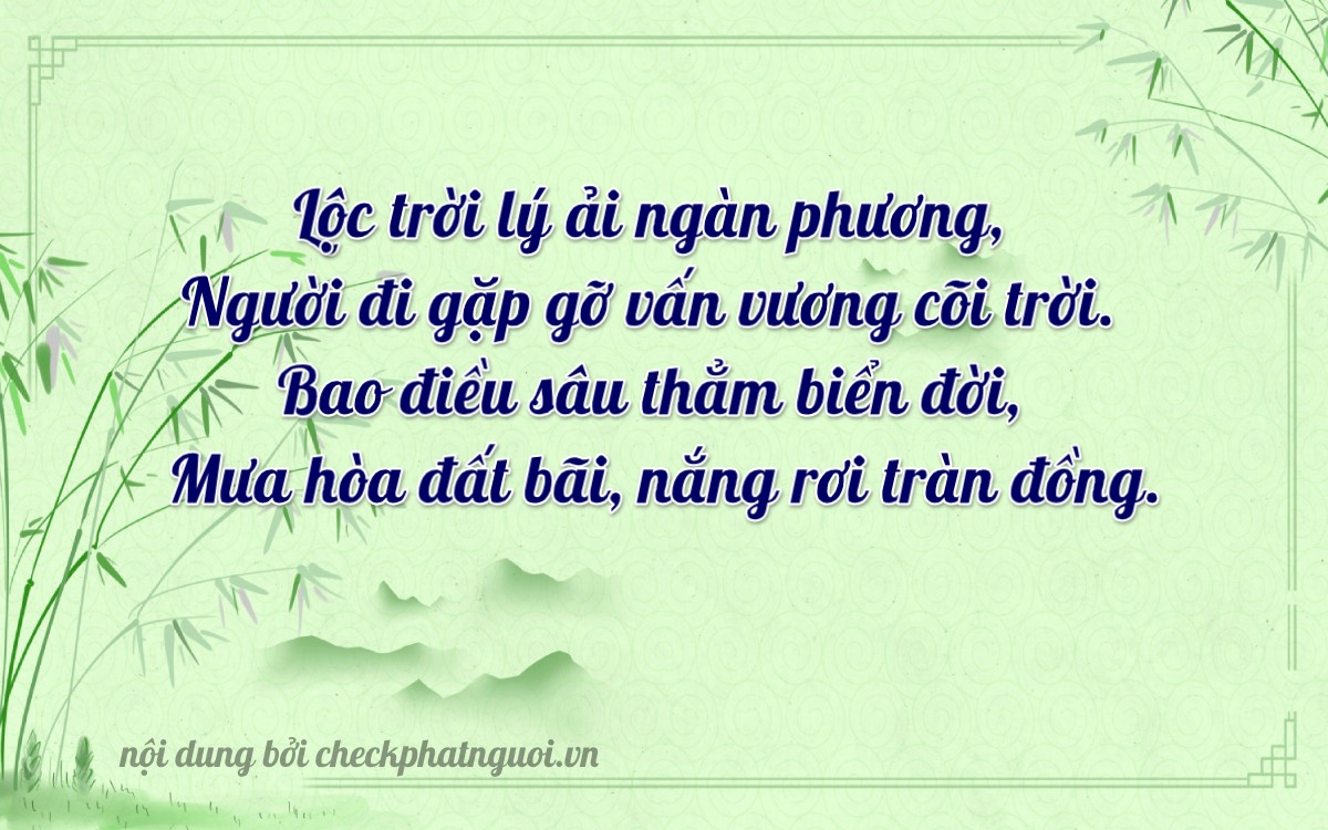 Bài thơ ý nghĩa cho <b>biển số 34A-08884</b> tại website checkphatnguoi.vn