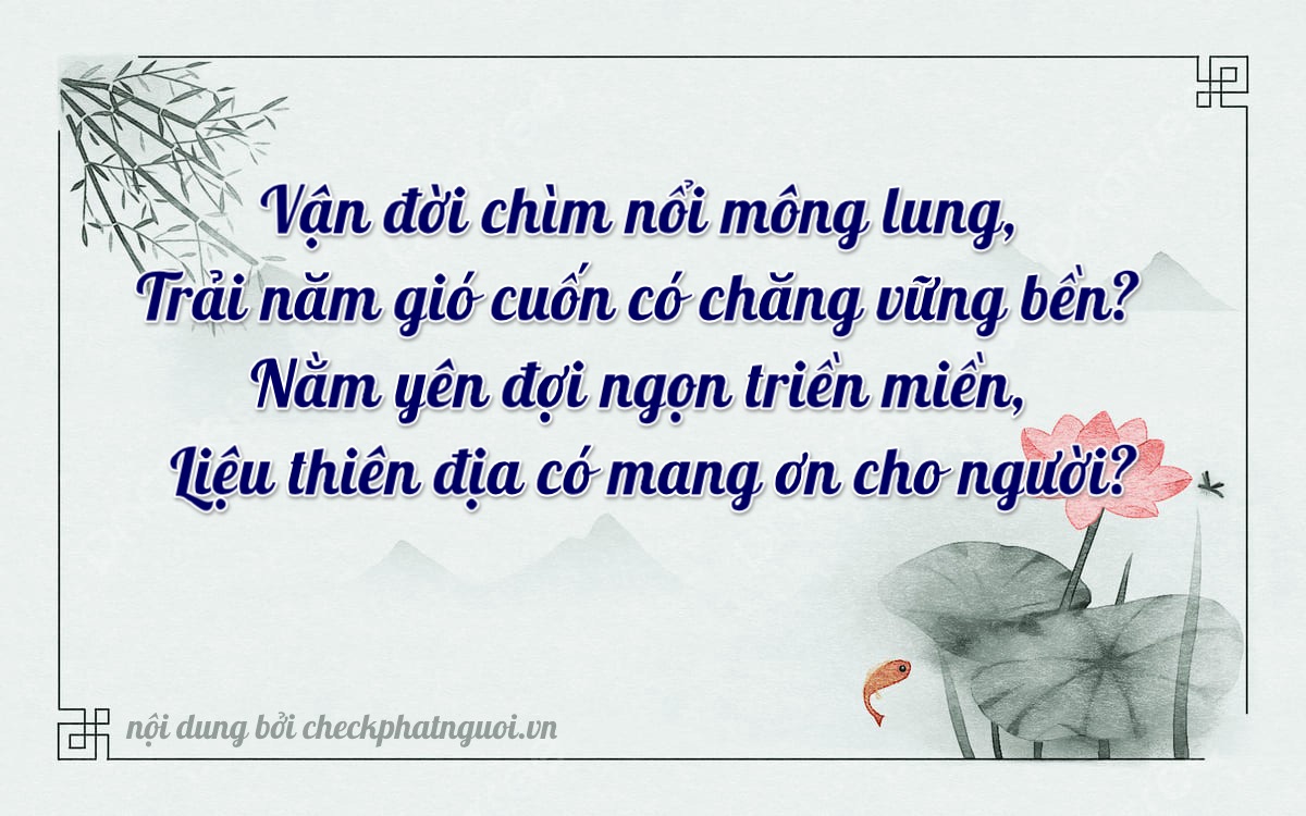 Bài thơ ý nghĩa cho <b>biển số 34A-10651</b> tại website checkphatnguoi.vn