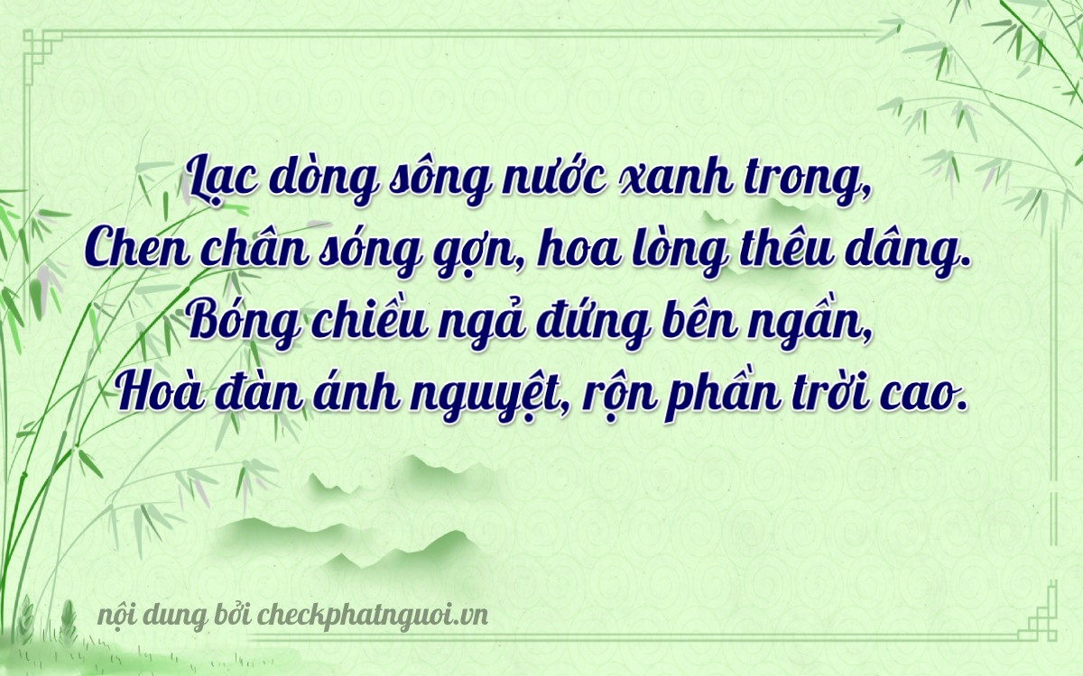 Bài thơ ý nghĩa cho <b>biển số 34A-21222</b> tại website checkphatnguoi.vn