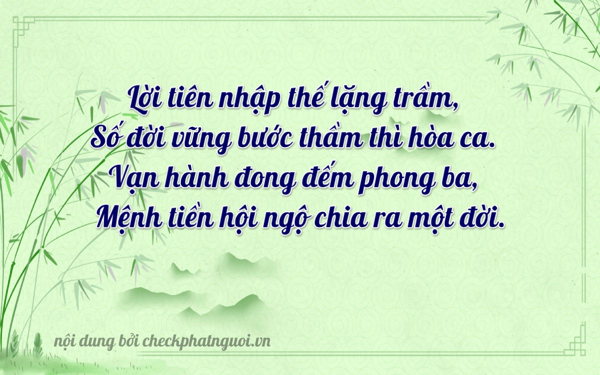 Bài thơ ý nghĩa cho <b>biển số 34A-21629</b> tại website checkphatnguoi.vn